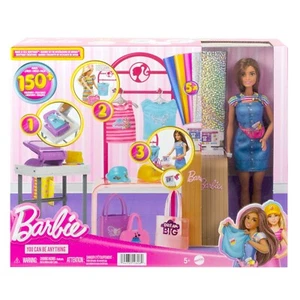 Barbie Boutique Moda playset con bambola e accessori HKT78 -nuovo-Italia - Foto 1 di 6