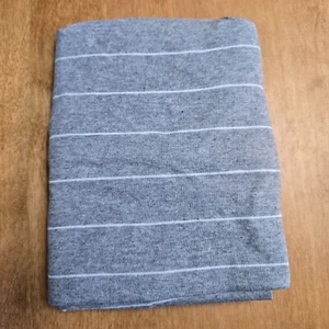 POTTERY BARN TEEN ORGANIC PINSTRIPE FAVORITE TEE SHAM (1) STANDARD ~ GRAY - Picture 1 of 3