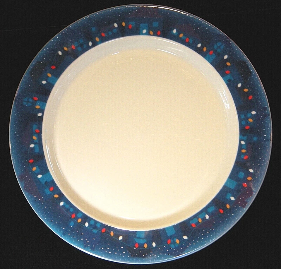 Dansk "Village Lights" Holiday Dinnerware and Cocktail Glasses - Image 1 of 4