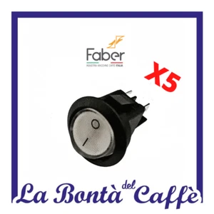 TASTO ON/OFF 5PZ (STOCK) FABER - RICAMBI ORIGINALI FABER - Picture 1 of 1