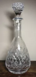 Beautiful Lead Crystal DECANTER/CARAFE, 13.5” ~ Diamond Cut, Made in Yugoslavia - Picture 1 of 3