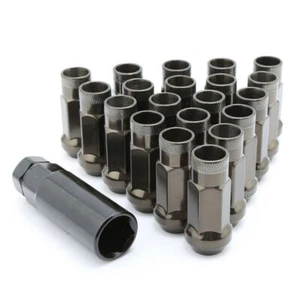 20PCS M12x1.5mm Extended Steel Tuner Open Ended Wheel Lug Nuts For Toyota Honda - Picture 1 of 10