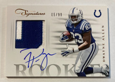 2012 Prime Signatures Rookie Materials - DWAYNE ALLEN #34 Jersey Auto RC /99