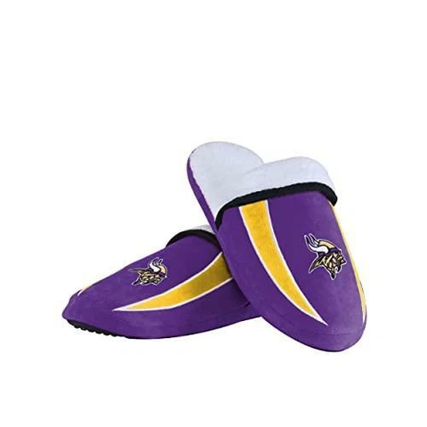 Minnesota Vikings NFL Mens Sherpa Slide Slippers - XL Cover