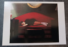 vtg postcard Marlene Baron Summers Red Sofa painting art unposted