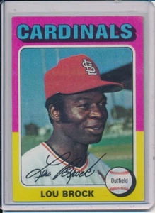 1975 Topps - #540 Lou Brock Crease - Picture 1 of 2