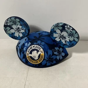 Disneyland Resort Mickey Ears Hat Hang Loose Hibiscus Hawaiian Flower - Picture 1 of 6