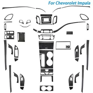 50Pcs Real Carbon Fiber Kits Whole Interior Trim For Chevrolet Impala 2014-2020 - Picture 1 of 23