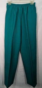 Alfred Dunner grüne Hosen/Hose Größe 10 Taschen Schrittlänge 26,5 Zoll - Bild 1 von 4
