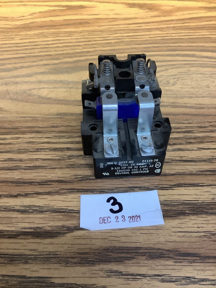 CONTROLES DELTROL 900QDPST-NC S155D RELÉ DE ALIMENTACIÓN 120V 50/60 Hz Foto 1 de 4