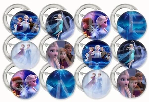 Frozen Party Buttons/Pins 2.25" Giveaways Piñata Suffers Collections - 12 - Picture 1 of 1