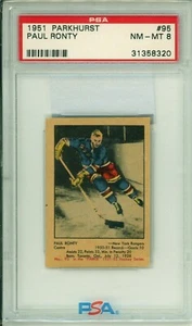 1951 Parkhurst Paul Ronty #95 Rookie PSA 8 Only 11 Higher - Picture 1 of 2