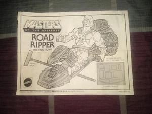 Masters of the Universe MOTU Instruction Manual Road Ripper Mattel 1983 - Picture 1 of 2