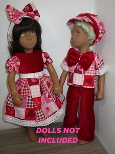 NO Doll Vintage Sasha Doll 16 " Outfits Girl & Boy Valentine's Day - Picture 1 of 6