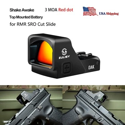 ZULISY Shake Wake Red Dot Reflex Sights OAK for RMR Cut Glock 17 19 22 MOS CANIK TP9SFX