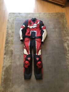 Rare Discontinued Dainese Motorcycle Leathers Two Piece 48/48