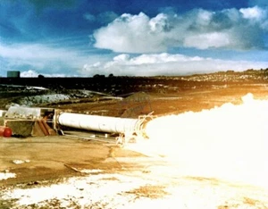 Static Test Firing DM-2 for Solid Rocket Booster Space Shuttle 8X12 PHOTOGRAPH - Bild 1 von 1