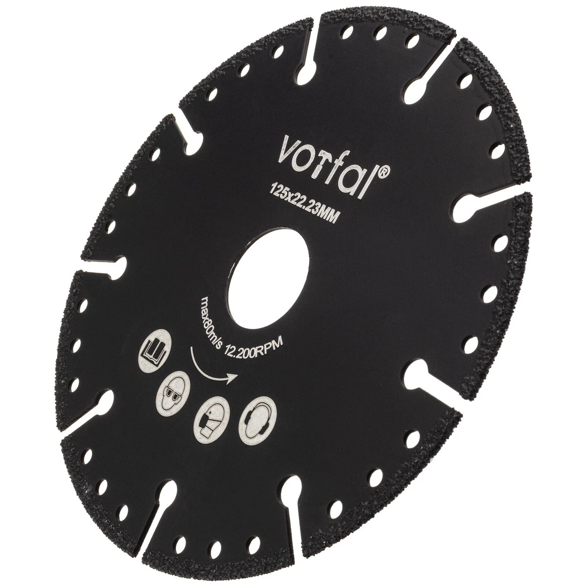 Hartmetall-Trennscheibe 125 Mm (5 Zoll) Für Winkelschleifer - Schneidet Holz, Wurzeln, Kunststoff, Max. 12.000 U/min