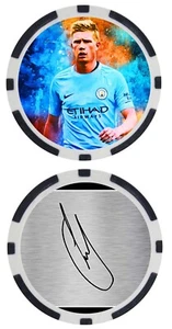 KEVIN DE BRUYNE - MANCHESTER CITY - PREMIER LEAGUE - POKER CHIP -  ***SIGNED*** - Picture 1 of 2