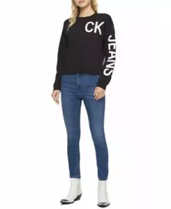 MSRP $69 Calvin Klein Jeans High-Rise Slim Ankle Jeggings Blue Size 27 - Picture 1 of 1