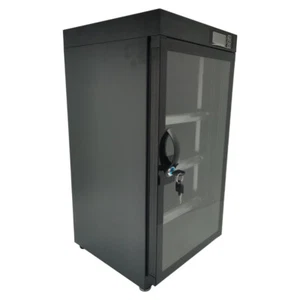 Black 50L 4 Tiers Digital Control Camera/Lens Dehumidify Storage Dry Cabinet Box - Picture 1 of 13