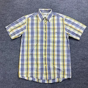 Camicia uomo Lacoste manica corta a quadri con bottoni taglia 40 multicolore - Foto 1 di 6