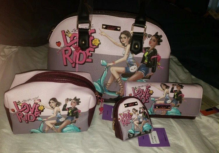 Brand New NICOLE LEE 4PC BAG SET DOME BAG, WALLET, COIN PURSE &  COSMETIC BAG   - Image 1 of 4