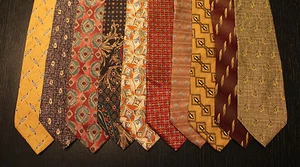 Lote de 10 NUEVAS Corbatas de Cuello Bill Blass con Patrones LD012 - Imagen 1 de 3