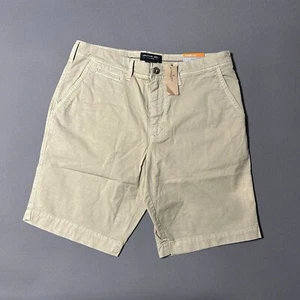 American Eagle Shorts Mens 33 Slim Fit Extreme Flex Khaki Chino Cotton Blend New - Picture 1 of 10