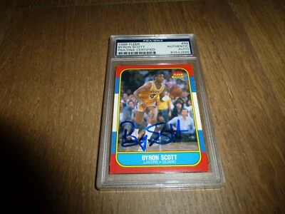 1986 Fleer Byron Scott #99 PSA/DNA Certified Authentic AUTO - Image 1 of 4