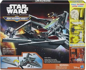 Disney Star Wars B4080 - Micro Machines Star Destroyer -12 Bonus Vehicles - Fig - Picture 1 of 8
