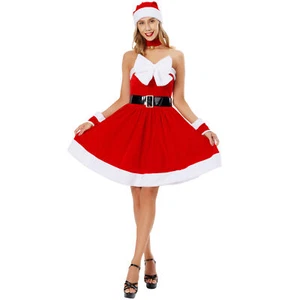 Sexy Christmas Women Costumes Skirt Dress Game Uniform Set Birthday Party Show - Imagen 1 de 7