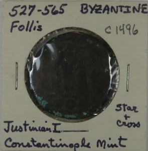 C1496 Turkey, Byzantine, AE Follis of Justinian I, 527-65, Constantinople Mint - Picture 1 of 4