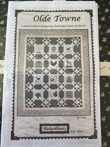 "OLDE TOWNE" QUILT KIT KATHY SCHMITZ MODA FEATURING STURBRIDGE FABRIC 49 X 59 - Picture 1 of 5