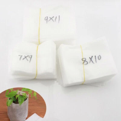 Non-Woven Cultivation Bag Biodegradable Plant Growing Pot Bag Disposable 50/100x - Image 1 of 4