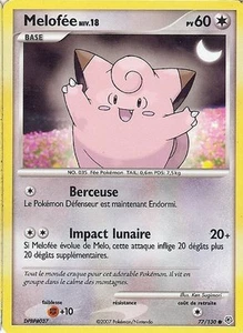 Carte Pokemon " MELOFEE " Niv 18 Diamant & Perle PV 60 77/130 VF - Imagen 1 de 1
