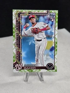 Topps Holiday Darren Baker 2025 novato cuadros verdes RC #H167 - Imagen 1 de 2