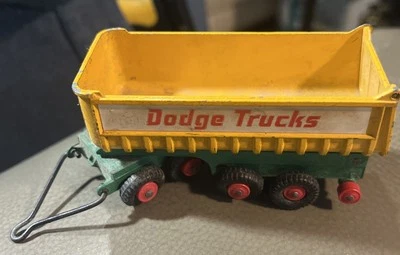 Matchbox Diecast Kingsize Freuhauf Volquete Vehículo Dodge Camiones Amarillo/Verde Foto 1 de 4