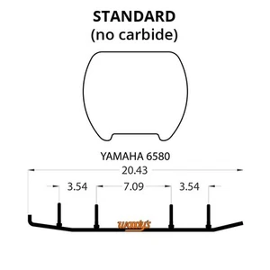 Woodys Wear Bar for 2008 Yamaha FX10RT FX Nytro RTX Non-Reverse Snowmobile - Picture 1 of 2