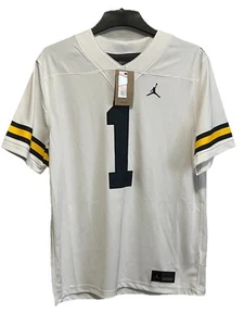 Camiseta deportiva de fútbol americano universitario Nike Air Jordan Michigan Wolverines Dri-FIT L grande nueva con etiquetas - Imagen 1 de 10