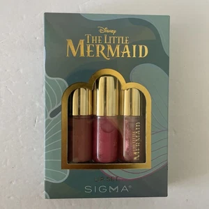 Disney Sigma Beauty The Little Mermaid Lip Gloss Set. 3 Pack Limited Edition - Picture 1 of 2