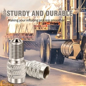 Heavy-Duty Double Sealing Tire Valve Caps–20 Pcs, Inflate & Flow-Through Design - Picture 1 of 6