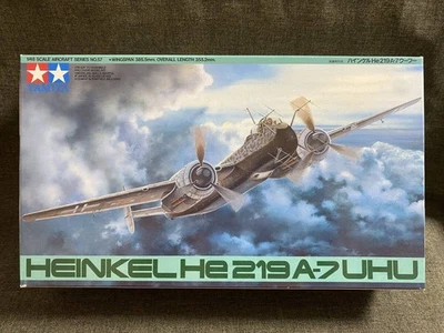 Non assemblato, capolavoro TAMIYA scala 1/48 n.57 Heinkel He219 A-7 Uhu - Immagine 1 di 4