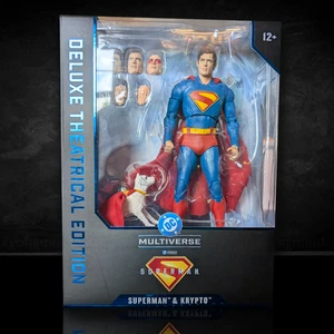 Superman and Krypto DC Multiverse Deluxe Theatrical Edition 7" McFarlane Toys - Picture 1 of 1
