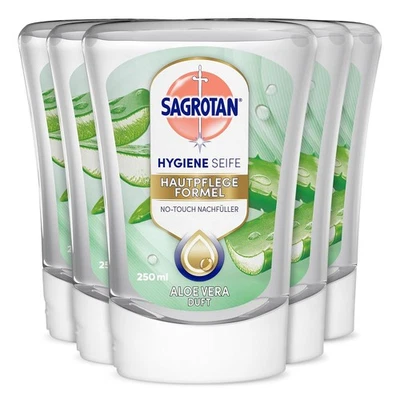 RB HYGIENE HOME DEUTSCHLAND GMBH Sagrotan No-Touch Nachfüller Aloe Vera, 5er Pack (5 x 250 ml)