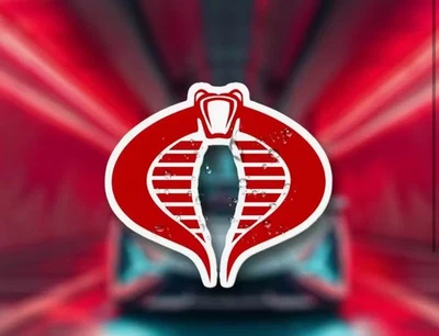 "Calcomanía Cobra Commander GI Joe de 6"" de ancho" Foto 1 de 2