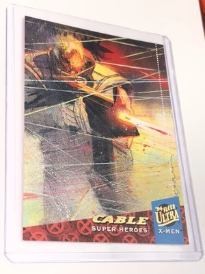 1994 FLEER ULTRA X-MEN MARVEL Cable Card #21 - FREE SHIPPING - Image 1 of 2