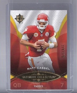 2009 UPPER DECK ULTIMATE COLLECTION MATT CASSEL UD SP /375 #56 CHIEFS - Picture 1 of 1