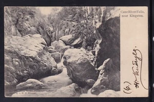 Cartolina Giamaica Jamaica Kingston Cane River Falls XB168 - Foto 1 di 1