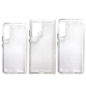 2x Transparent Phone Case for Samsung 21 22 Plus Ultra Clear Phone Cover - Picture 1 of 6